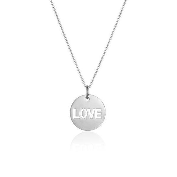 Love Collares (Plata) 42 cm en el grupo Collares / Collares de plata con SCANDINAVIAN JEWELRY DESIGN (N2108RHS0-OS)