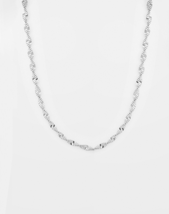 HerAnillobone Twisted Collares Plata en el grupo Collares / Collares de plata con SCANDINAVIAN JEWELRY DESIGN (NS1384)
