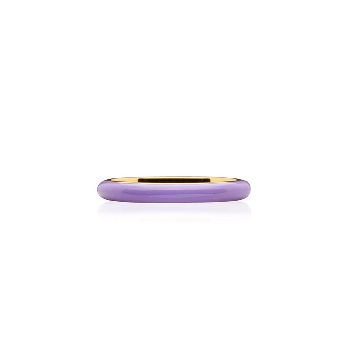 Enamel thin Anillo purple (Oro) en el grupo Anillos / Anillos de oro con SCANDINAVIAN JEWELRY DESIGN (R2140GEPU)