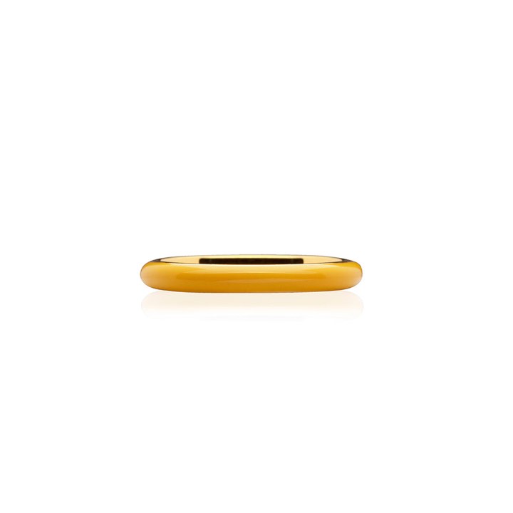 Enamel thin Anillo yellow (Oro) en el grupo Anillos / Anillos de oro con SCANDINAVIAN JEWELRY DESIGN (R2140GPEY)
