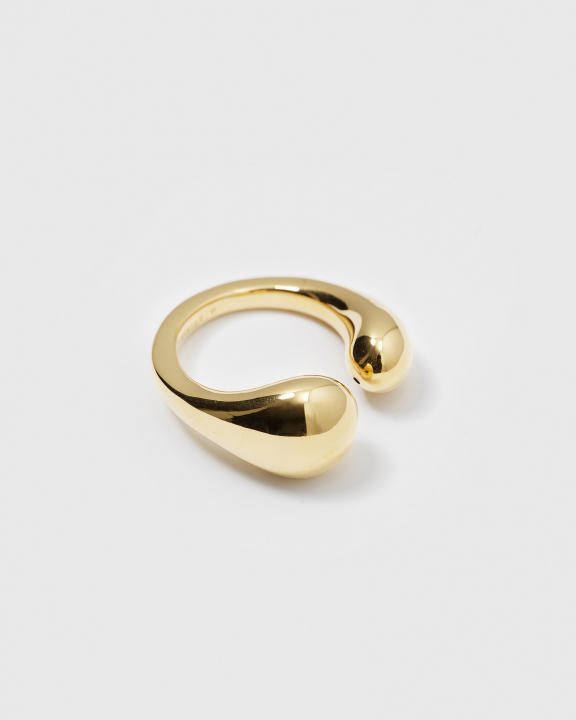 Bolded Drops Ring Gold en el grupo Anillos / Anillos de oro con SCANDINAVIAN JEWELRY DESIGN (RG1198)