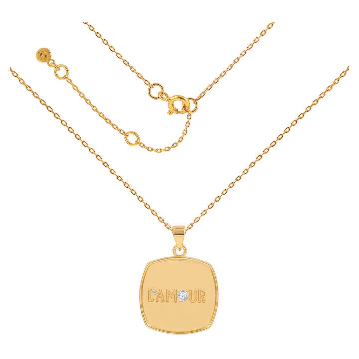 L'amour chunky chain Collares Oro en el grupo Collares / Collares de oro con SCANDINAVIAN JEWELRY DESIGN (S08234G)