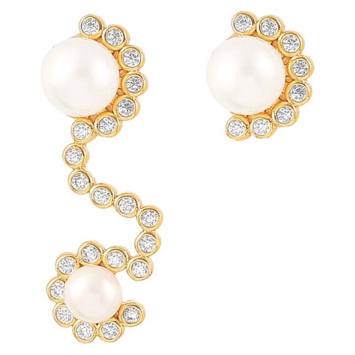 Lily stickers Pendientes Oro en el grupo Pendientes / Pendientes de perlas con SCANDINAVIAN JEWELRY DESIGN (S08241G)