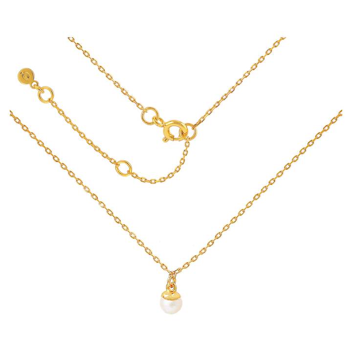 Pearl Collares Oro en el grupo Collares / Collares de oro con SCANDINAVIAN JEWELRY DESIGN (S08257G)