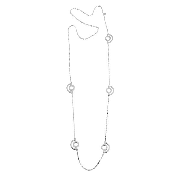 Arc Long Collares Plata 80 cm en el grupo Collares / Collares de plata con SCANDINAVIAN JEWELRY DESIGN (S220)
