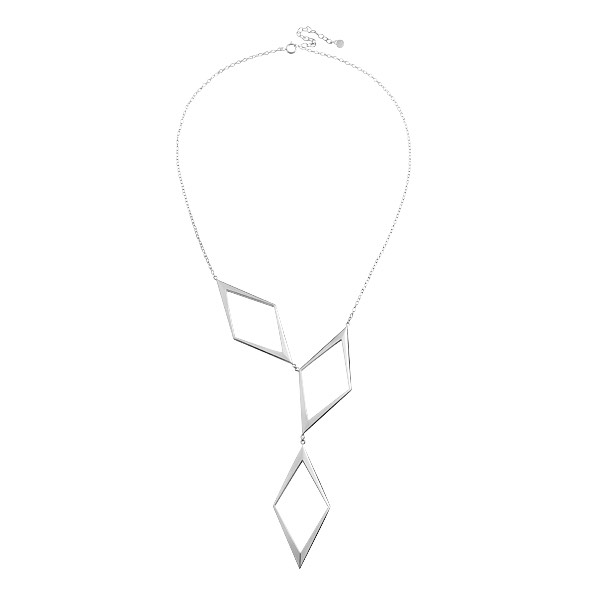 Rhomb Grand Collares Plata 42-48 cm en el grupo Collares / Collares de plata con SCANDINAVIAN JEWELRY DESIGN (S320)
