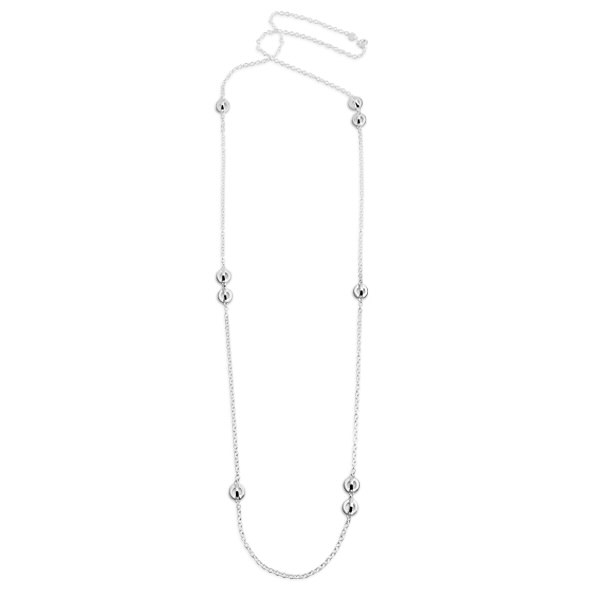 Orbit Long Collares Plata 90 cm en el grupo Collares / Collares de plata con SCANDINAVIAN JEWELRY DESIGN (S411)
