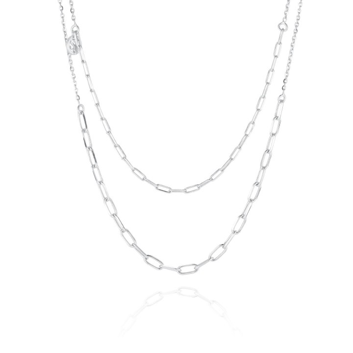DUE CHAIN (Plata) en el grupo Collares / Collares de plata con SCANDINAVIAN JEWELRY DESIGN (SJ-C42132-SS)