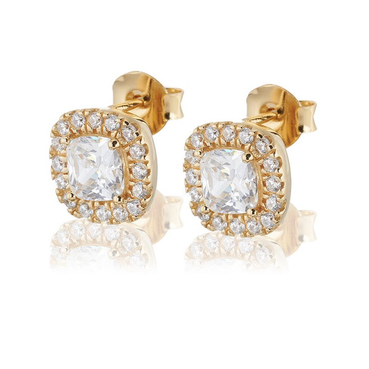 Glamorous Earrings studs Gold en el grupo Pendientes / Pendientes de oro con SCANDINAVIAN JEWELRY DESIGN (gp113)