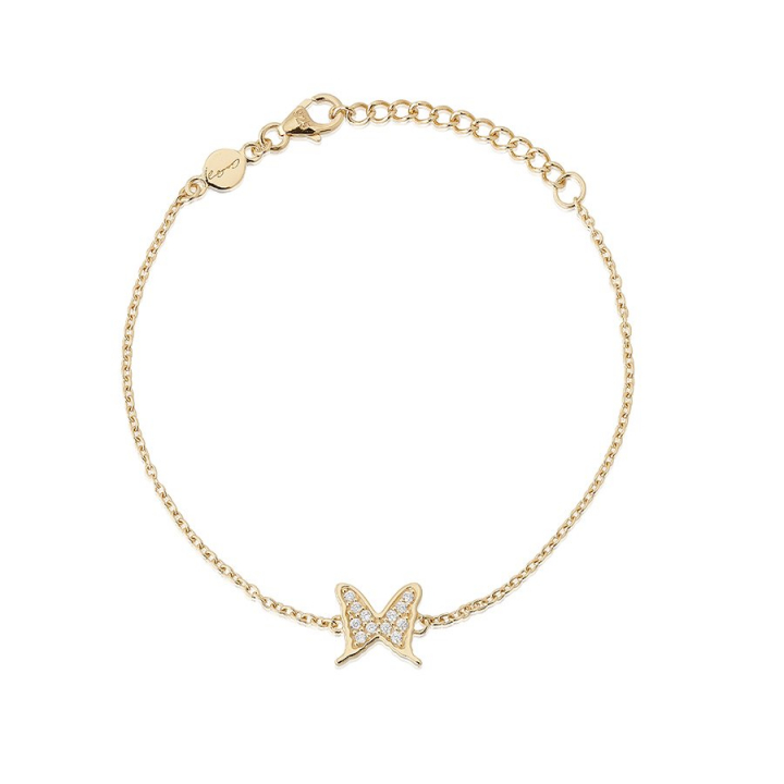 Petite papillion sparkling Bracelet Gold en el grupo Pulseras / Pulseras de oro con SCANDINAVIAN JEWELRY DESIGN (gp125)