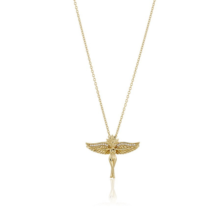 Goddess of love Necklace Gold en el grupo Collares / Collares de oro con SCANDINAVIAN JEWELRY DESIGN (gp148)