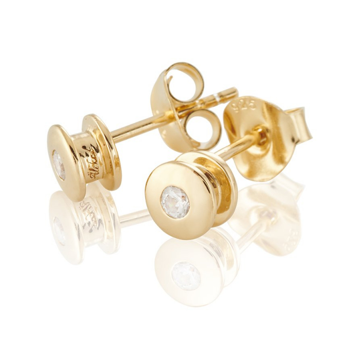 Älskad mini Earrings Gold en el grupo Pendientes / Pendientes de oro con SCANDINAVIAN JEWELRY DESIGN (gp17)