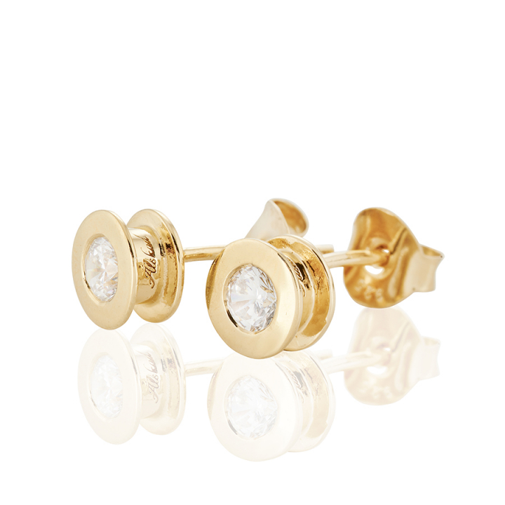 Älskad Earrings Gold en el grupo Pendientes / Pendientes de oro con SCANDINAVIAN JEWELRY DESIGN (gp27)
