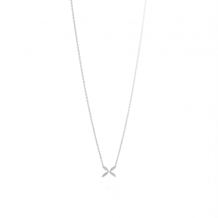 Sparkling ellipse mini Necklace Silver en el grupo Collares / Collares de plata con SCANDINAVIAN JEWELRY DESIGN (s206)