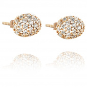 Love Bead - Diamonds Pendiente Oro