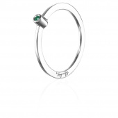 Micro Blink - Green Emerald Anillo Plata