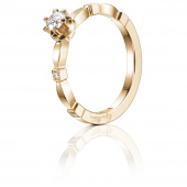 Forget Me Not Star Anillo Oro