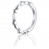 Forget Me Not Thin Anillo Oro blanco
