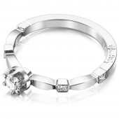Forget Me Not Star Anillo Oro blanco