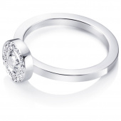 Wedding & Stars 0.40 ct Diamante Anillo Oro blanco