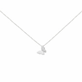 Butterfly Collares Plata 40-45 cm