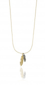Feather long Collares Oro 80-85 cm