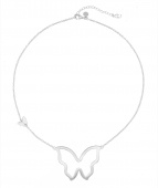 Butterfly big Collares Plata 45-50 cm