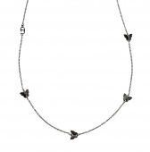 Butterfly chain Collares Black 90-95 cm