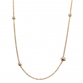 Pearl long chain Collares Oro 90+5 cm