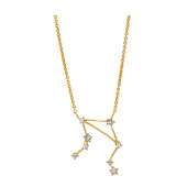 Libra (Vågen) star sign Collares - Crystal (Oro)