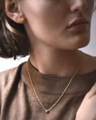 Le knot drop Collares Oro
