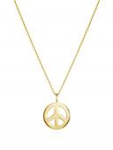 Peace Large Collares (Oro) 42 cm